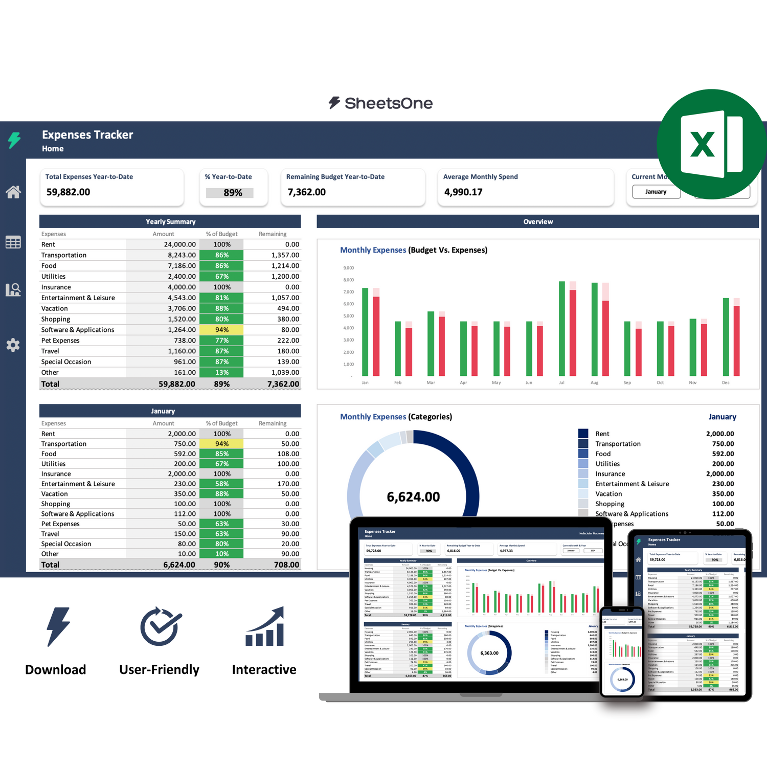 Expense Tracker Template for Excel